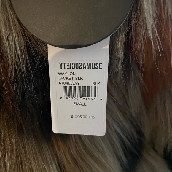 Amuse Society Waylon Faux Fur Jacket - Small - Picture 6 of 6